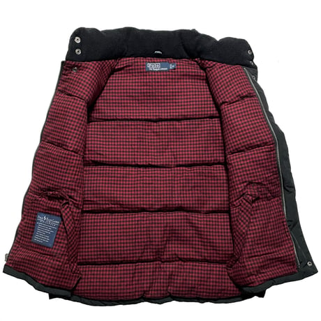 POLO RALPHLAUREN　"LEATHER PATCH" DOWM VEST