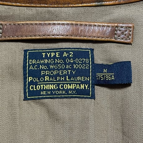 POLO RALPHLAUREN　"TYPE A-2" MILITARY JACKET