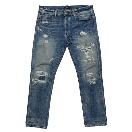 POLO RALPHLAUREN　"THE VARICK SLIM STRAIGHT" DENIM PANTS