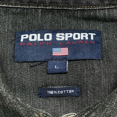 POLO SPORT RALPHLAUREN　"BLACK" DENIM SHIRT