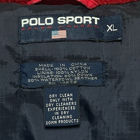 POLO SPORT RALPHLAUREN　"COTTON SHELL" DOWN JACKET
