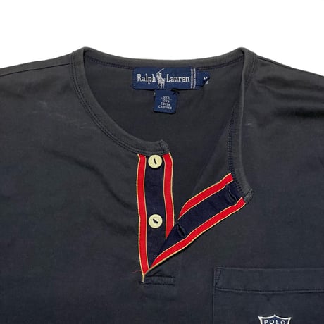 RALPHLAUREN　"K-SWISS" HENLEY NECK L/S TEE