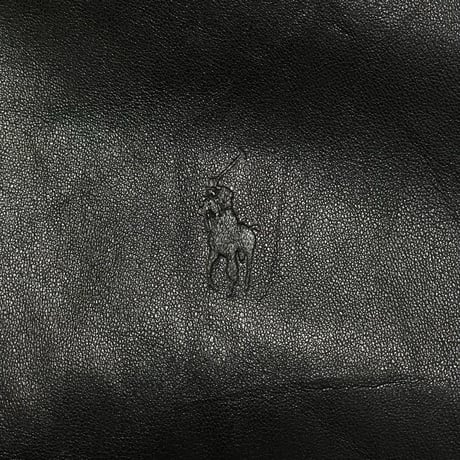 POLO RALPHLAUREN　"BLACK WATCH LINING" LAMB LEATHER JACKET