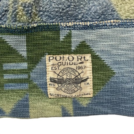 POLO RALPHLAUREN　 "NATIVE" FLEECE HOODIE (L)