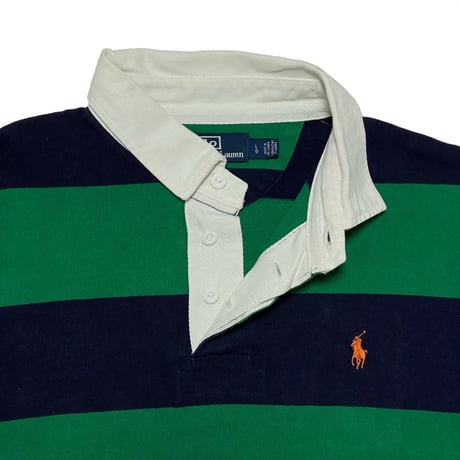 POLO RALPHLAUREN　"STRIPE" RUGBY SHIRT