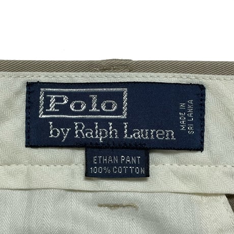 POLO RALPHLAUREN　"ETHAN PANT" CHINO PANTS