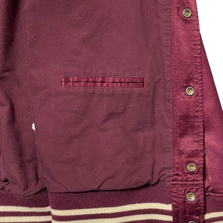 POLO RALPHLAUREN　"NEW YORK" SATIN STADIUM JACKET
