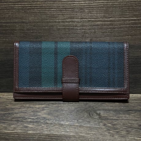 POLO RALPHLAUREN　"LEATHER GOODS" CHECKBOOK WALLET