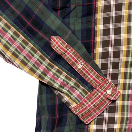 RALPHLAUREN　"PATCHWORK" BUTTONDOWN SHIRT