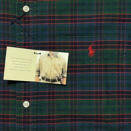 RALPHLAUREN　"THE CHINO SHIRT" BUTTONDOWN SHIRT