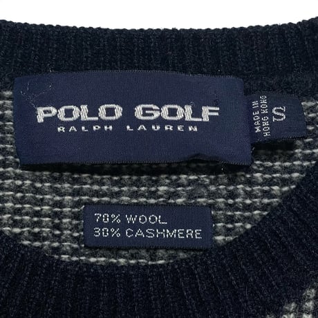 POLO GOLF RALPHLAUREN　"PLAID" SWEATER