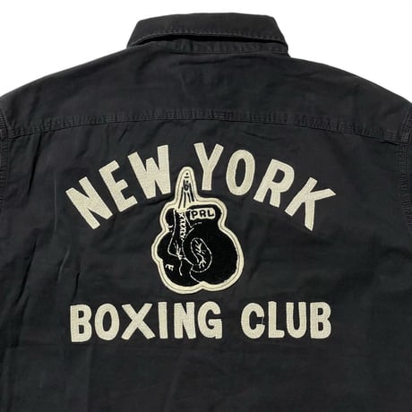 POLO RALPHLAUREN　"NEW YORK BOXING CLUB" WORK SHIRT (1st-M)