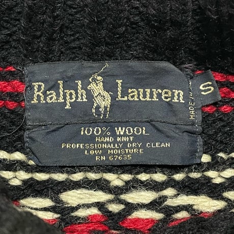 RALPHLAURE　"NORDIC" TURTLENECK SWEATER
