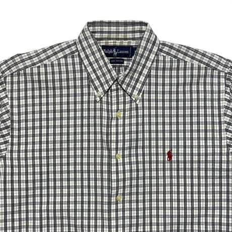 RALPHLAUREN　"PLAID" BUTTONDOWN SHIRT