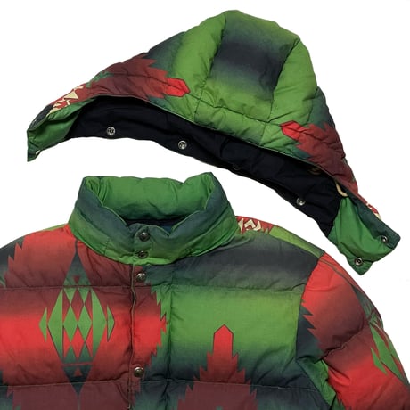 POLO RALPHLAUREN　 "NATIVE PATTERN" DOWN JACKET(M)