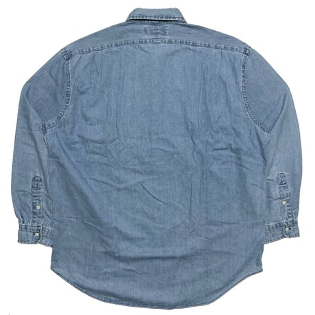 POLO SPORT RALPHLAUREN　"LOGO EMBROIDERY" CHAMBRAY SHIRT