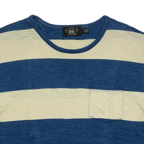 RRL RALPHLAUREN　"STRIPE" S/S POCKET TEE