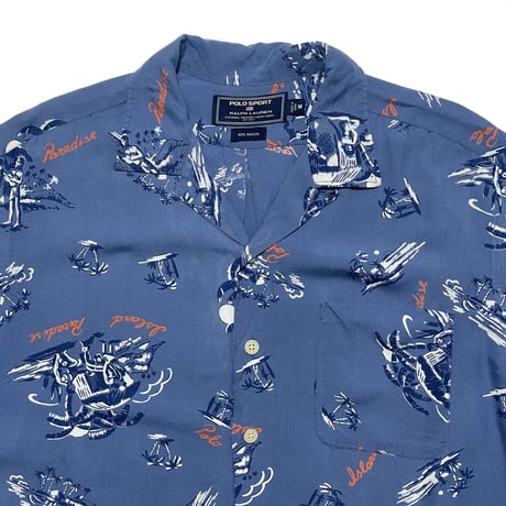 POLO SPORT RALPHLAUREN　"ISLAND" OPEN COLLAR SHIRT