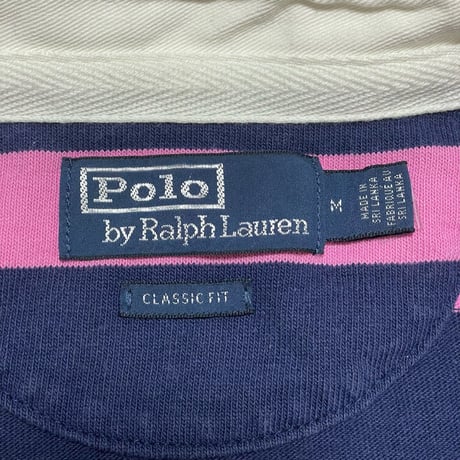 POLO RALPHLAUREN　"STRIPED" RUGBY SHIRT