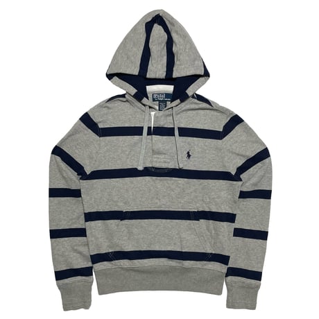 POLO RALPHLAUREN　 "BORDER" HOODIE (GREY)