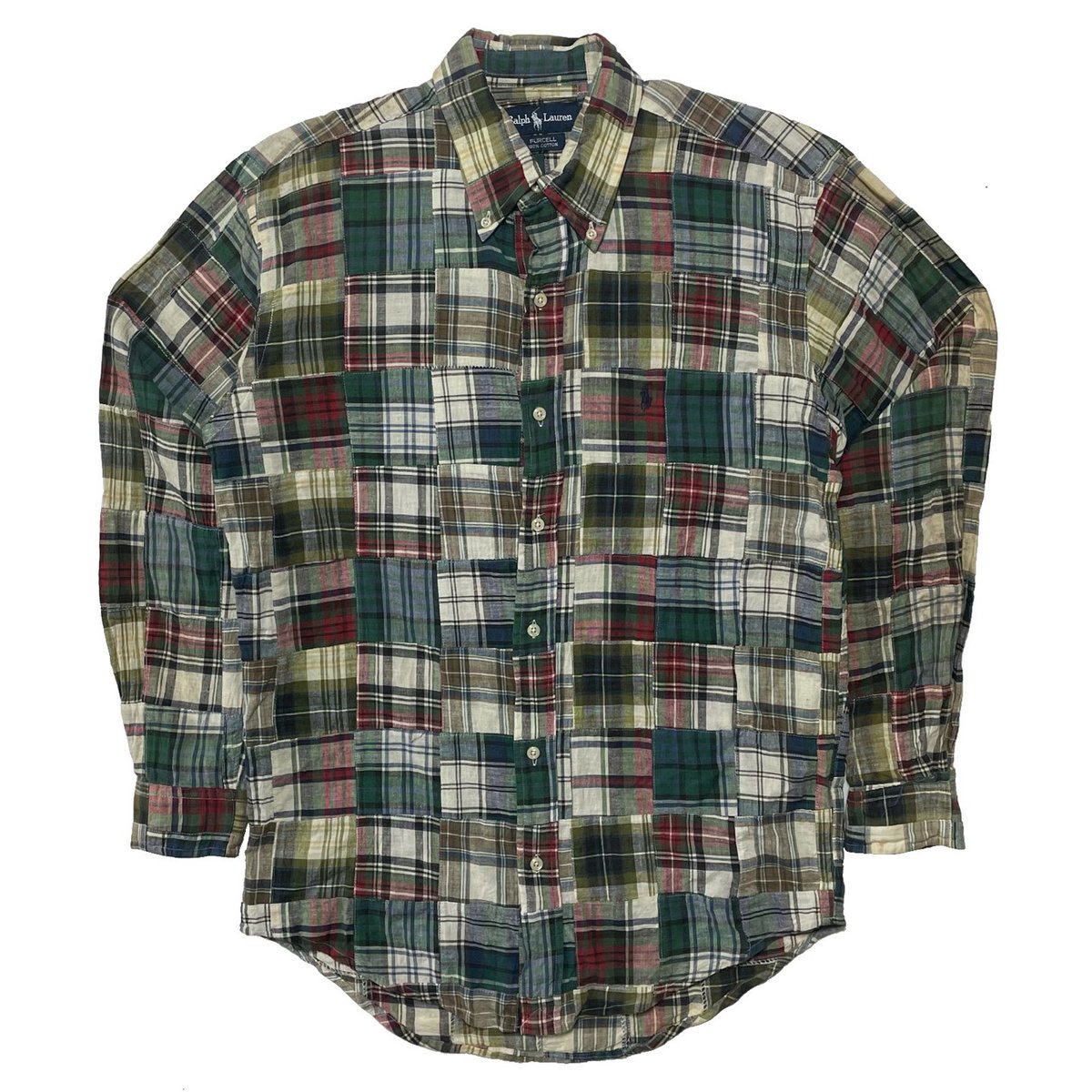 トップス 90s Ralph Lauren purcell patchwork shirt RALPHLAUREN 