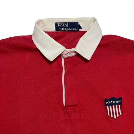 POLO RALPHLAUREN　"POLO SPORT EMBLEM" RUGBY SHIRT (M)