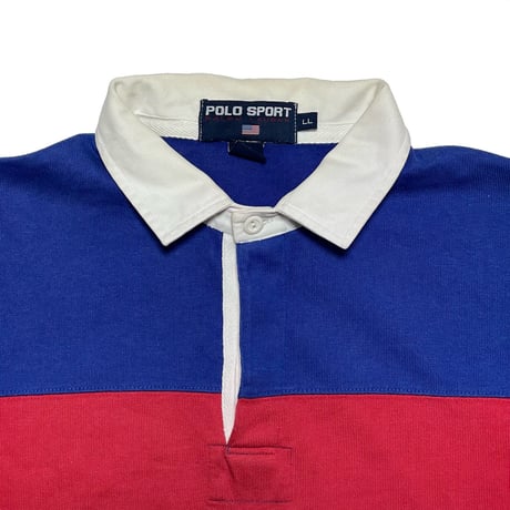 POLO SPORT RALPHLAUREN　"COLOR BLOCK" RUGBY SHIRT