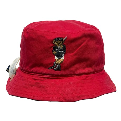 POLO RALPHLAUREN　"POLO BEAR DOT" REVERSIBLE BUCKET HAT