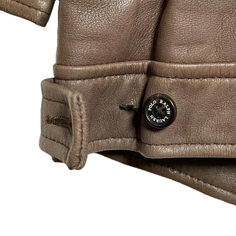 POLO RALPHLAUREN　"LEATHER" SWING TOP JACKET