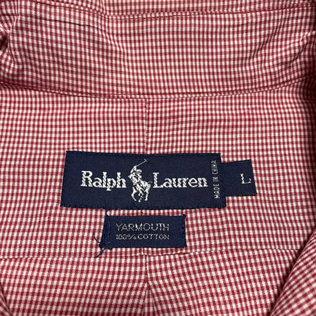 POLO RALPHLAUREN　"CLASSIC FIT GINGHAM CHECK" S/S SHIRT