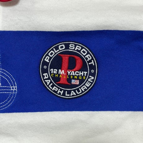 POLO RALPHLAUREN　タグ付き　"CLASSIC FIT 12M YACHT CHALLENGE RUGBY SHIRT" RUGBY SHIRT