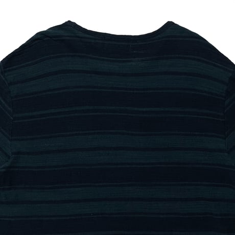 RRL RALPHLAUREN　"BLUE&NAVY STRIPE" S/S POCKET TEE