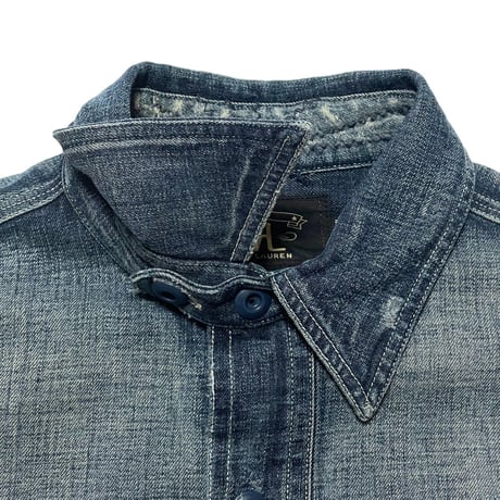 RRL RALPHLAUREN　"LIMITED EDITION" PATCHWORK DENIM SHIRT
