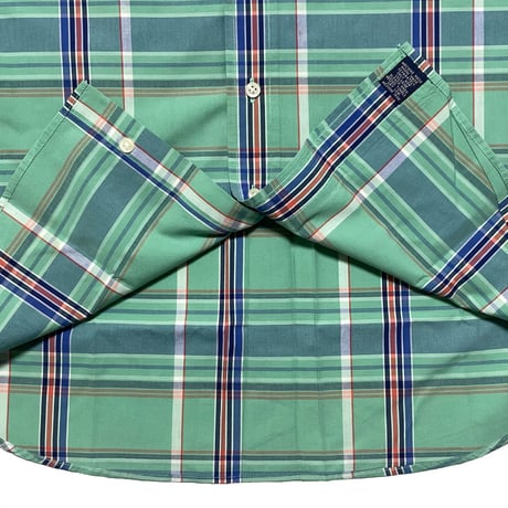 POLO RALPHLAUREN　"MADRAS CHECK" BUTTON DOWN SHIRT