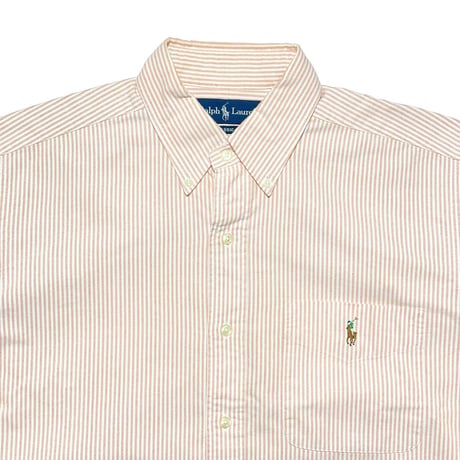 RALPHLAUREN　"CLASSIC FIT" S/S BUTTONDOWN SHIRT