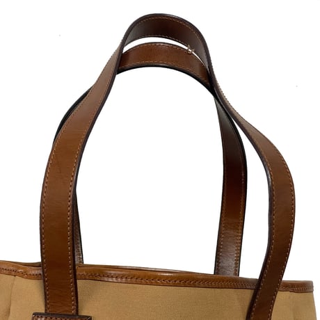 POLO RALPHLAUREN　"TIGER LEATHER PATCH" TOTE BAG