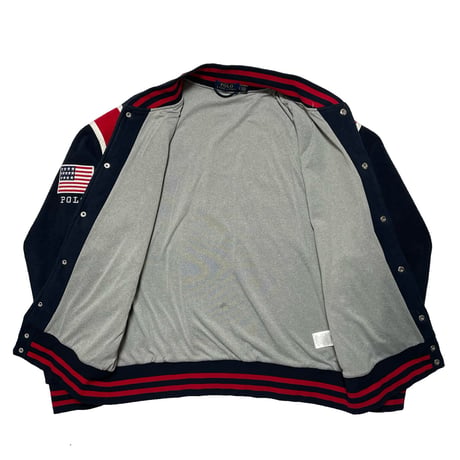 POLO RALPHLAUREN　 "P-WING USA" STADIUM FLEECE JACKET
