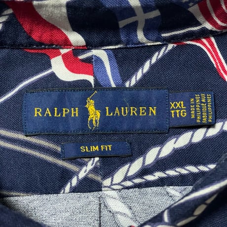 RALPHLAUREN　"BIG AND TALL USA FLAG" BUTTON DOWN SHIRT