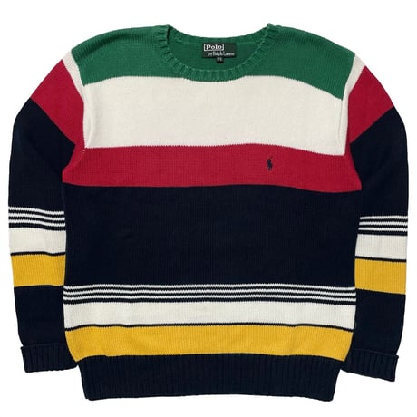 POLO RALPHLAUREN　"STRIPE" SWEATER