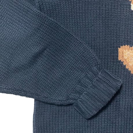 POLO RALPHLAUREN　"POLO BEAR" HAND KNIT SWEATER