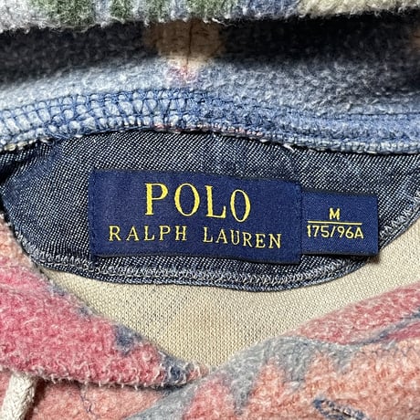 1POLO RALPHLAUREN　 "NATIVE" FLEECE HOODIE (M)