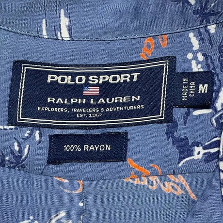POLO SPORT RALPHLAUREN　"ISLAND" OPEN COLLAR SHIRT