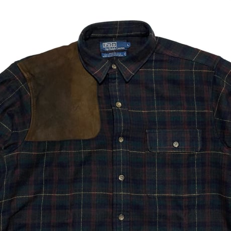POLO RALPHLAUREN　"MADE IN USA" FLANNEL SHIRT