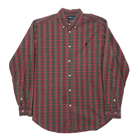 POLO RALPHLAUREN　"CHECK BOTTON DOWN SHIRT" L/S SHIRT
