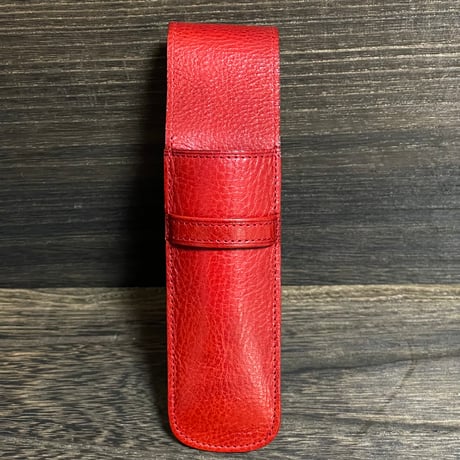 POLO RALPHLAUREN　LEATHER PEN CASE (RED)