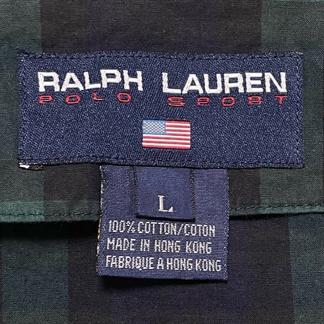 POLO SPORT RALPHLAUREN　"BLACK WATCH" HOODIE SWING TOP