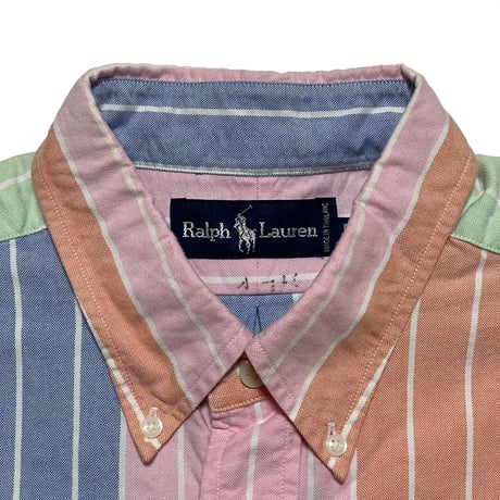 RALPHLAUREN　"PASTEL STRIPE" S/S SHIRT
