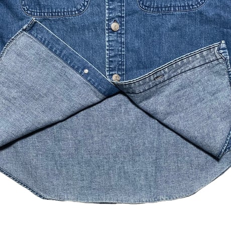 RALPHLAUREN　"METAL BUTTON" DENIM WORK SHIRT