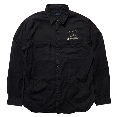 POLO RALPHLAUREN　"NEW YORK BOXING CLUB" WORK SHIRT (1st-M)