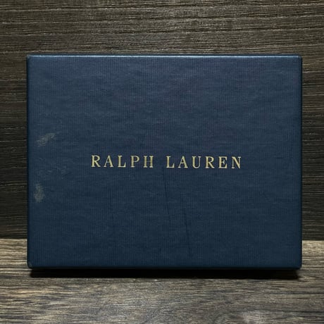 RALPHLAUREN　 LEATHER TRAVEL PHOTO FRAME (BLACK)